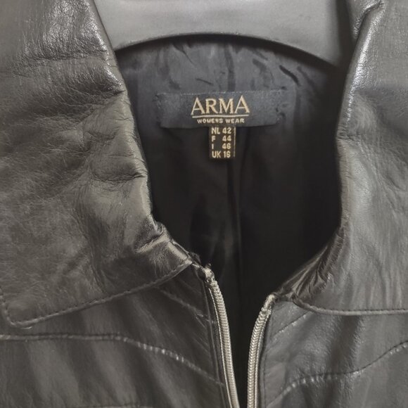 Arma vintage genuine soft leather jacket - Picture 4 of 5